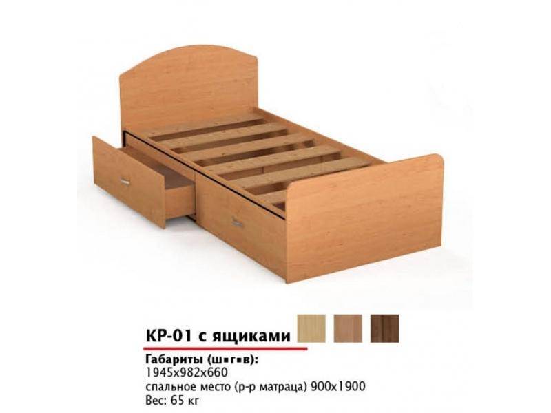 кровать кр 01 с ящиками в Пятигорске