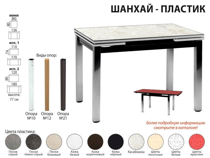 стол обеденный шанхай пластик в Пятигорске