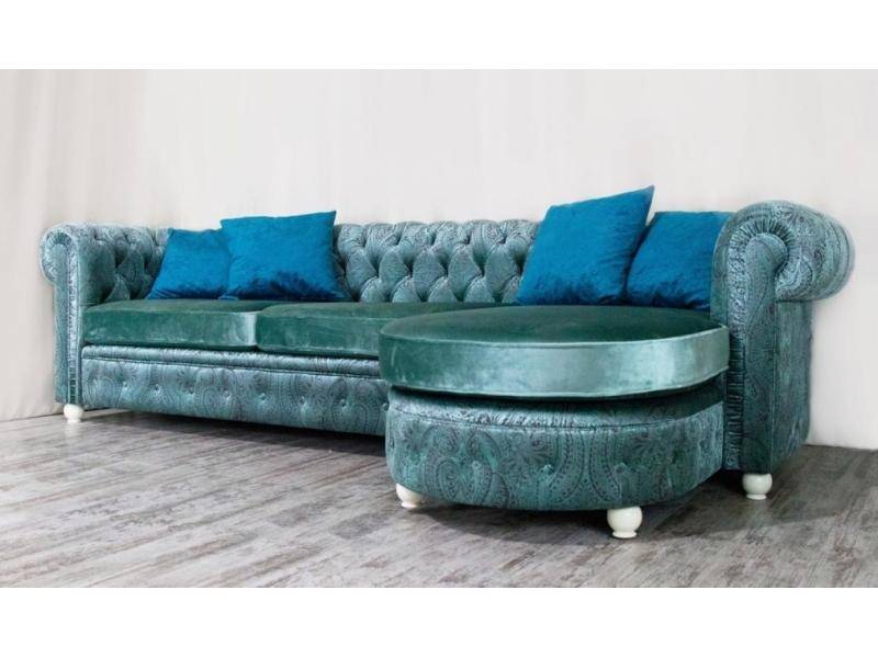 диван chesterfield с оттоманкой в Пятигорске