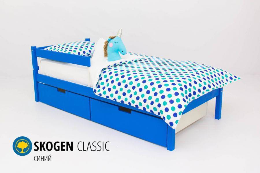 детская кровать skogen classic синий в Пятигорске