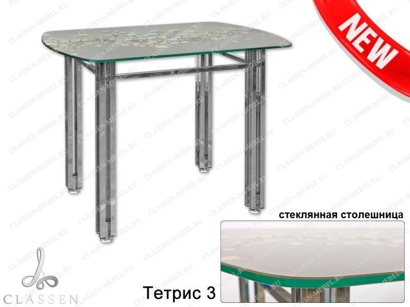 стеклянный обеденный стол тетрис 3 в Пятигорске