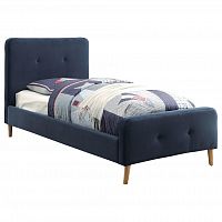 кровать button tufted flannelette navy 140х200 в Пятигорске