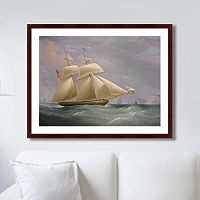 картина: the topsail schooner, 1838г. в Пятигорске