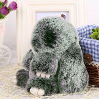 меховой зайка брелок зелёный в Пятигорске