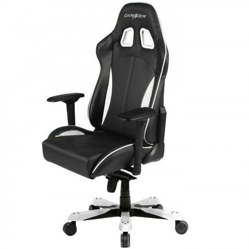 кресло геймерское dxracer king ks57 черно-белое в Пятигорске