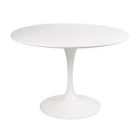 стол eero saarinen style tulip table mdf d100 глянцевый белый в Пятигорске