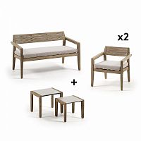 комплект мебели pack 616 climby 2 стола + 2 кресла + скамейка от la forma (ex julia grup) в Пятигорске