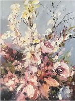 картина маслом красивые цветы 90*120 см. в Пятигорске