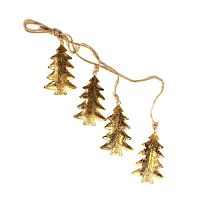 гирлянда новогодняя подвесная елки золотые golden trees, 65 см в Пятигорске