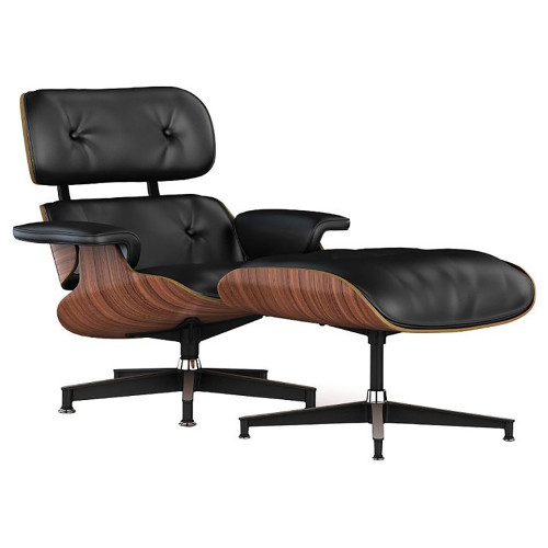 кресло lounge chair & ottoman черное в Пятигорске