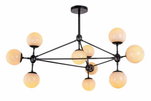 люстра modo 10 black+white черная, белые плафоны в Пятигорске