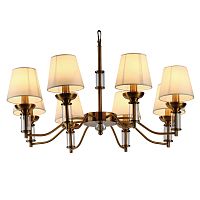 люстра walters 8 от delight collection прозрачная/бежевая/латунь в Пятигорске