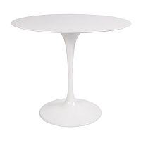 стол eero saarinen style tulip table mdf белый d90 глянцевый в Пятигорске