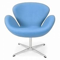 кресло swan chair голубое в Пятигорске