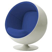 детское кресло eero ball chair бело-синее в Пятигорске