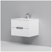 тумба под раковину am.pm spirit m70fhx0602wg33 подвесная, ящики с доводчиками, 60 см, белый глянец в Пятигорске