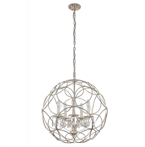 подвесная люстра crystal lux aria sp5 silver в Пятигорске
