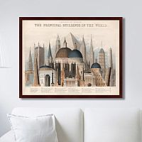 картина: comparative view of the principal buildings in the world, 1850г. в Пятигорске