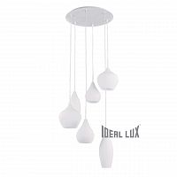 подвесная люстра ideal lux soft sp6 bianco в Пятигорске