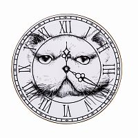 тарелка кот на циферблате в Пятигорске