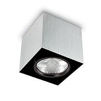 потолочный светильник ideal lux mood pl1 small square alluminio в Пятигорске