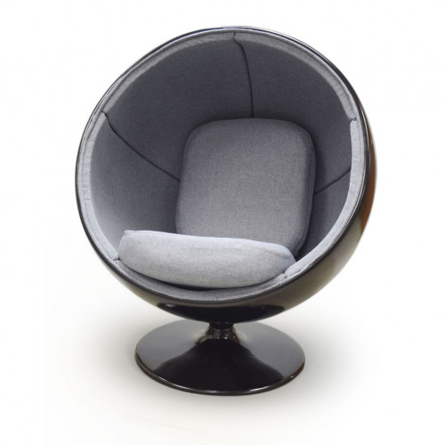 кресло ball chair черно-серое в Пятигорске