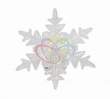фигура светодиодная на присоске снежинка морозко, rgb в Пятигорске