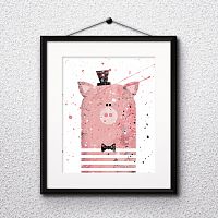 постер pig а4 в Пятигорске