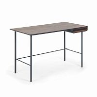 стол mahon desk ореховый шпон, mdf матовый графит в Пятигорске