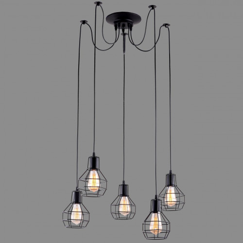 подвесная люстра arte lamp a1109sp-5bk в Пятигорске