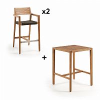 комплект мебели: стол и 2 стула pack 612 cybille от la forma (ex julia grup) в Пятигорске