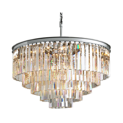 люстра odeon 5 rings chrome серая, прозрачное стекло в Пятигорске