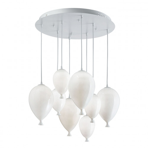 подвесная люстра ideal lux clown sp8 bianco в Пятигорске