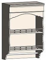 шкаф с полками и фигурным основанием навесной марсель молочно-белый в Пятигорске