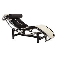 шезлонг chaise longue lc4 черно-белый в Пятигорске
