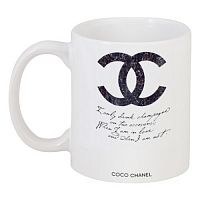 кружка с рисунком drink champagne. coco chanel в Пятигорске