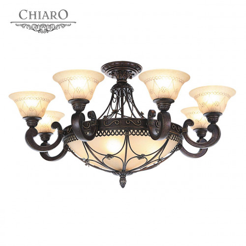 потолочная люстра chiaro айвенго 382012812 бежевая в Пятигорске