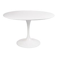 стол eero saarinen style tulip table mdf d110 глянцевый белый в Пятигорске