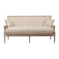 диван auguste salon bench with burlap прямой бежевый в Пятигорске