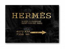 постер hermes без рамки, черный, а4 в Пятигорске