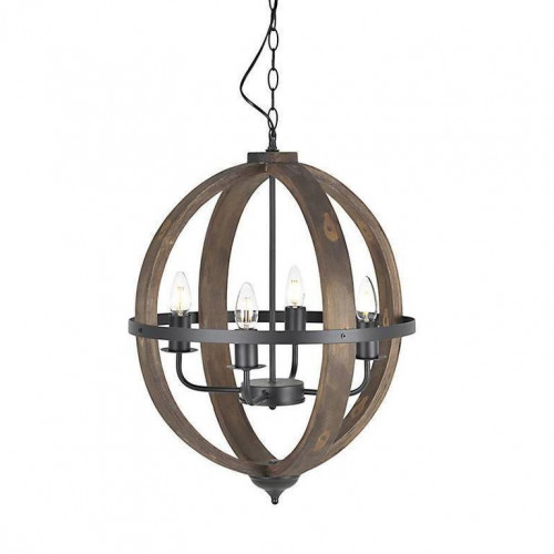 люстра на 4 рожка коричневого цвета в Пятигорске