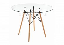 стол стеклянный nixon (eames style) натуральное дерево в Пятигорске