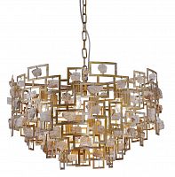 подвесная люстра crystal lux diego sp9 d600 gold в Пятигорске