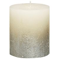 декоративная свеча большая rustic кремовая 80х68 мм в Пятигорске