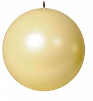 свеча-шар жемчужно-кремовая, 16 см в Пятигорске