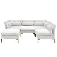 диван zara sectional угловой белый в Пятигорске