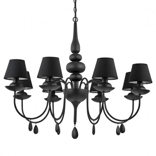 подвесная люстра ideal lux blanche sp8 nero в Пятигорске