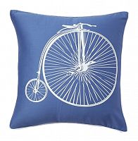 подушка с ретро-велосипедом retro bicycle blue в Пятигорске