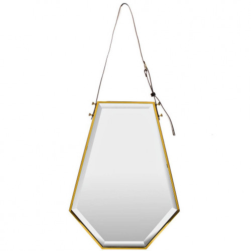 зеркало на ремне золотое шестиугольное 50х67 см в Пятигорске