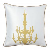 подушка с золотым канделябром chandelier white в Пятигорске